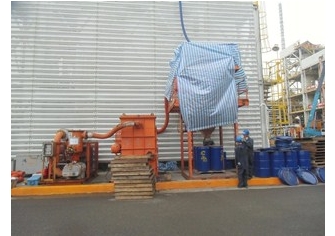 基礎油廠HRU#2定檢觸媒卸裝工程