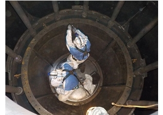 ARO-3廠3R211-214反應器觸媒卸裝工程